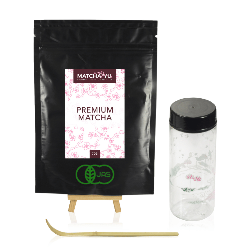 Premium Matcha Floral Shaker Set 70g 