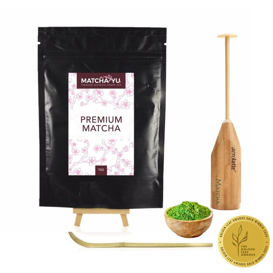 Premium Matcha Electric Whisk Set