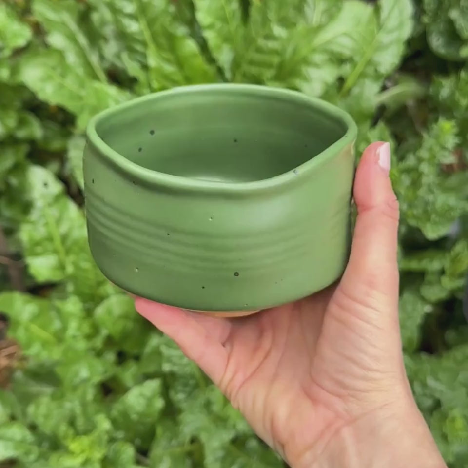 Forest Green Matcha Bowl Chawan