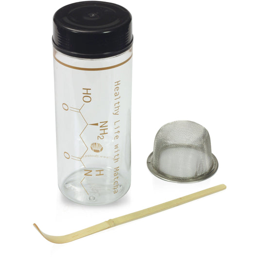 Tea Shaker + Bamboo Tea Scoop Set Accessories Matcha Yu Clear