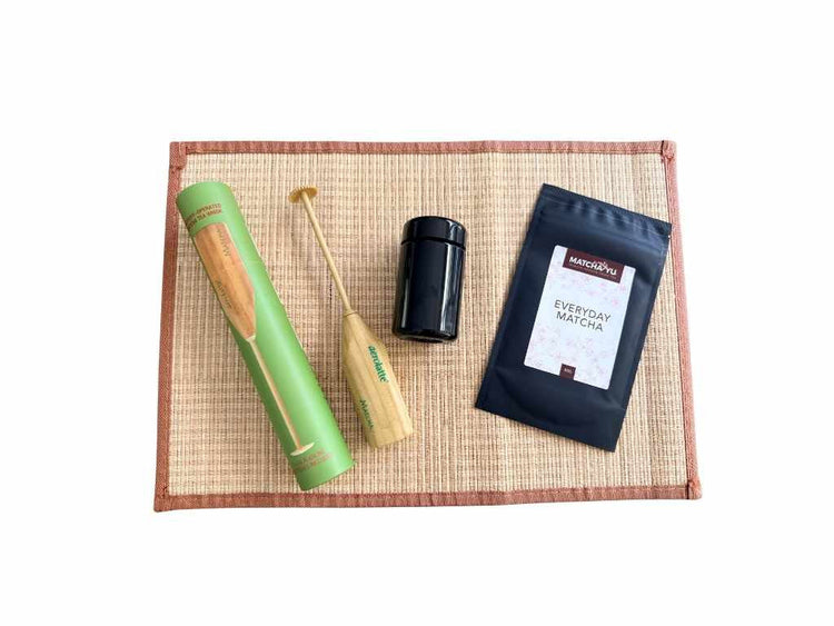 Matcha Electric Whisk, Storage Jar and Tea
