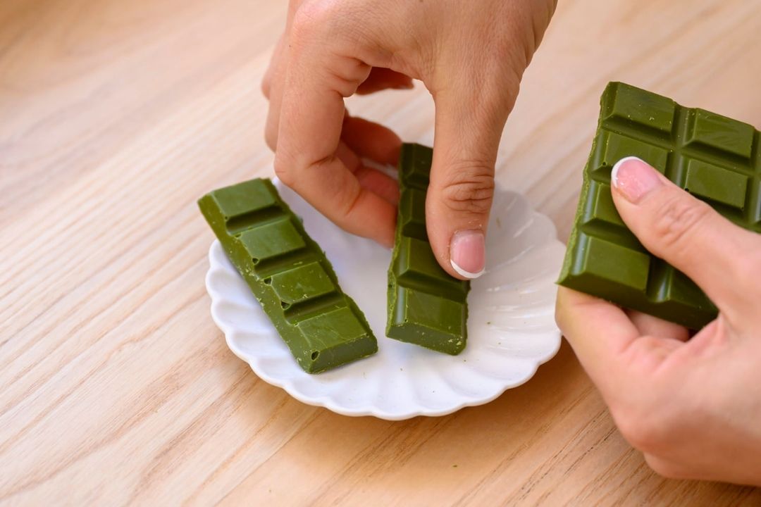 Matcha and Hojicha Chocolate