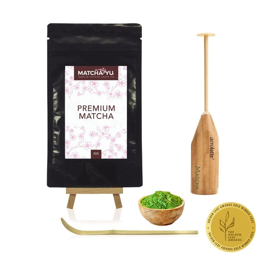 Premium Matcha Electric Whisk Set