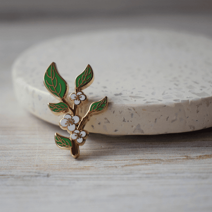 Tea Leaf Enamel Pin