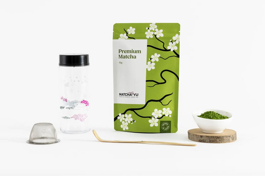 Matcha Yu Floral Shaker Set with Sieve and Scoop
