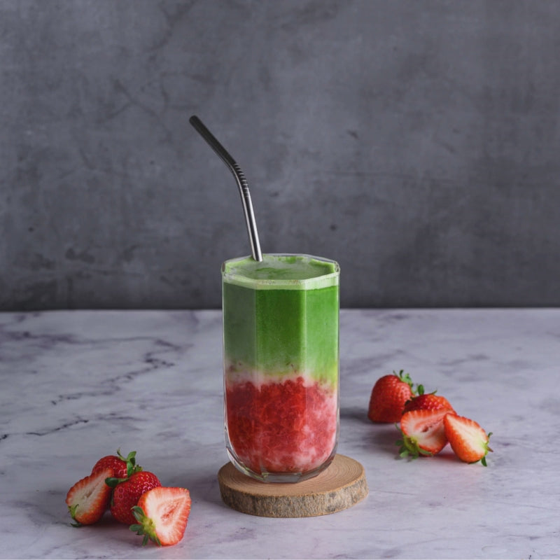 Load video: Iced Strawberry Matcha