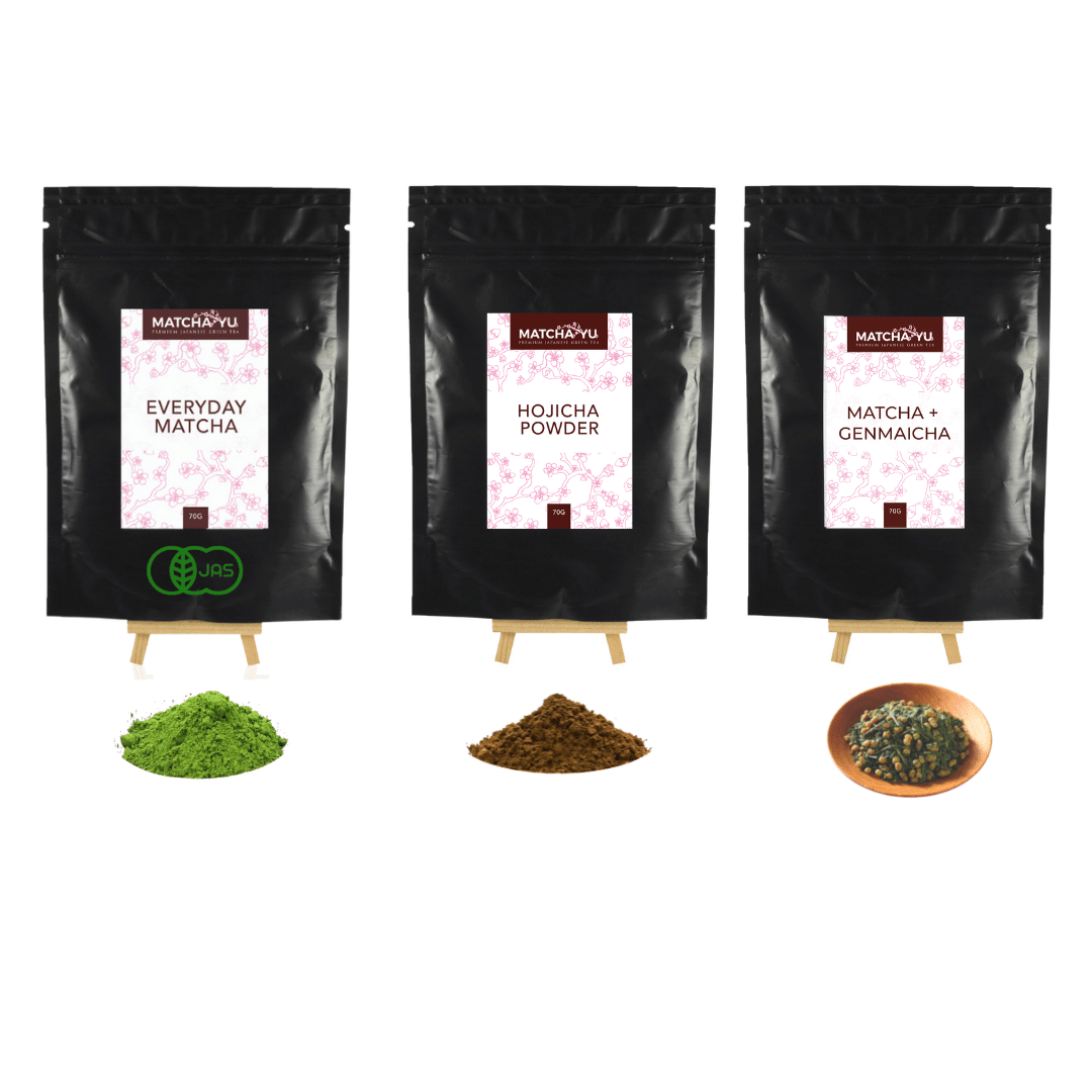 Tea Lovers set - Matcha, Hojicha and Matcha Genmaicha