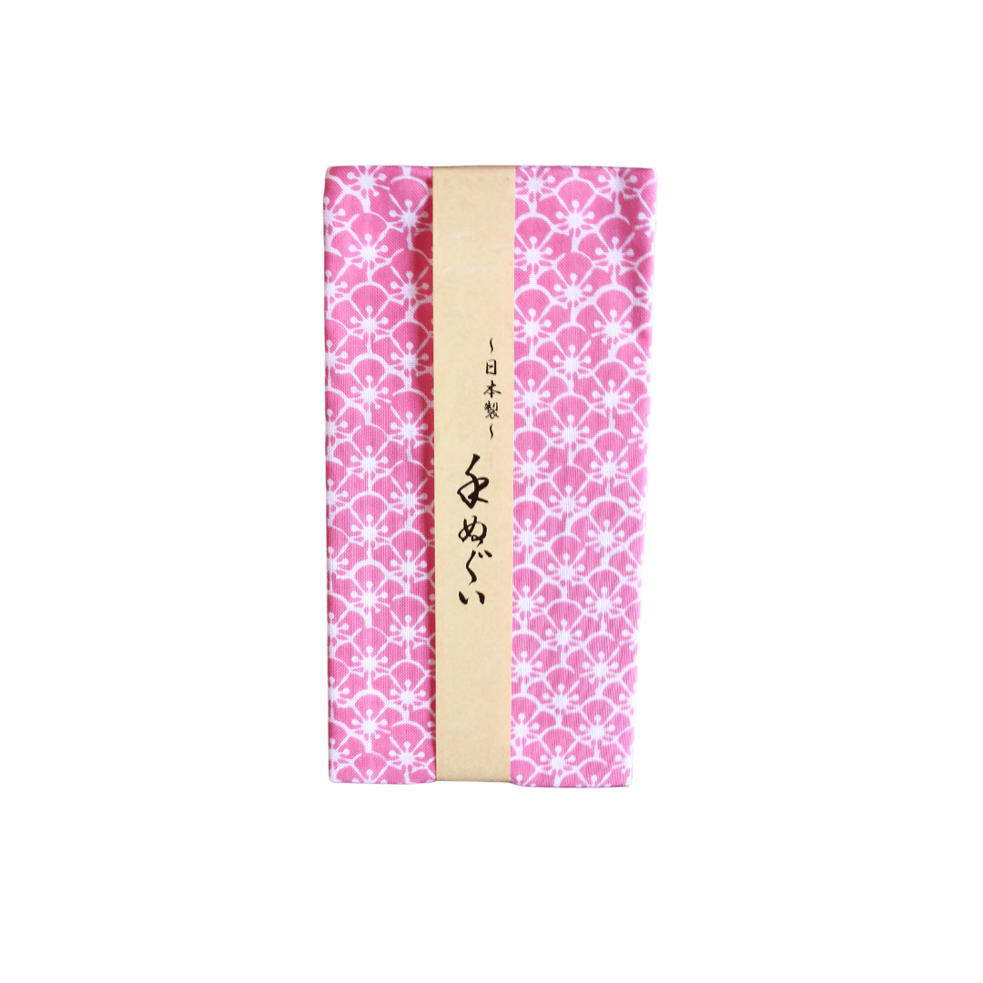 Tenugui Plum Blossom Print Furoshiki Traditional Japanese Fabric