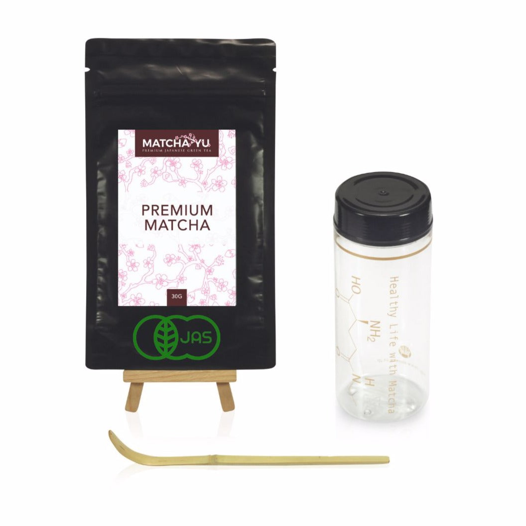 PREMIUM Ceremonial Grade Matcha Tea Shaker Set 