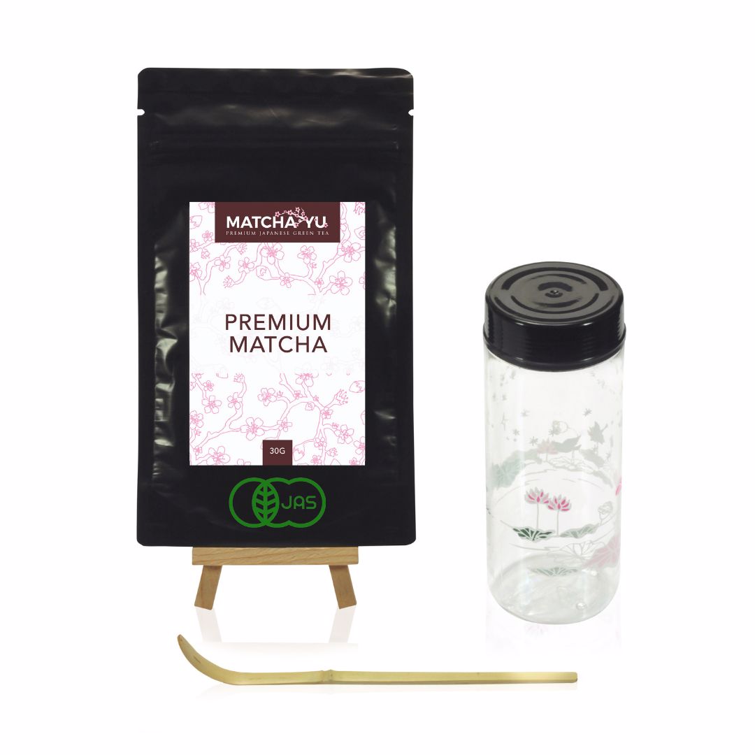 PREMIUM Ceremonial Grade Matcha Tea Shaker Set - save $5 Tea Shaker Set Matcha Yu 