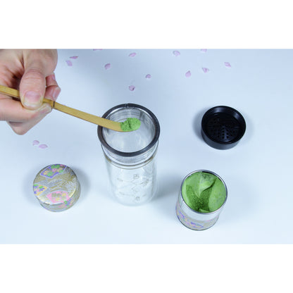 Tea Shaker + Bamboo Tea Scoop Set Accessories Matcha Yu 